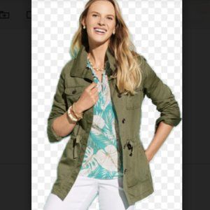 Talbots Olive Utility Jacket